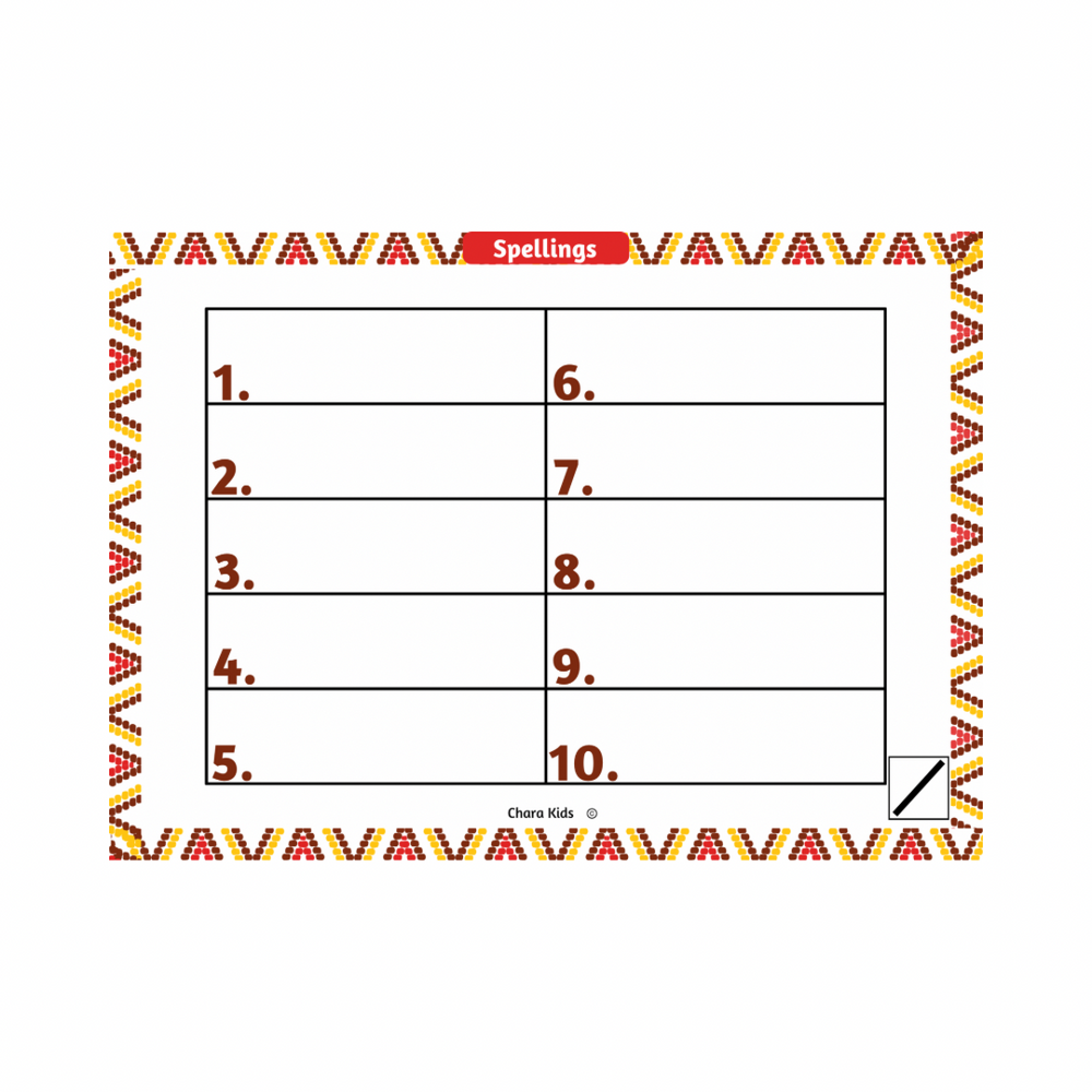 Spellings Mat